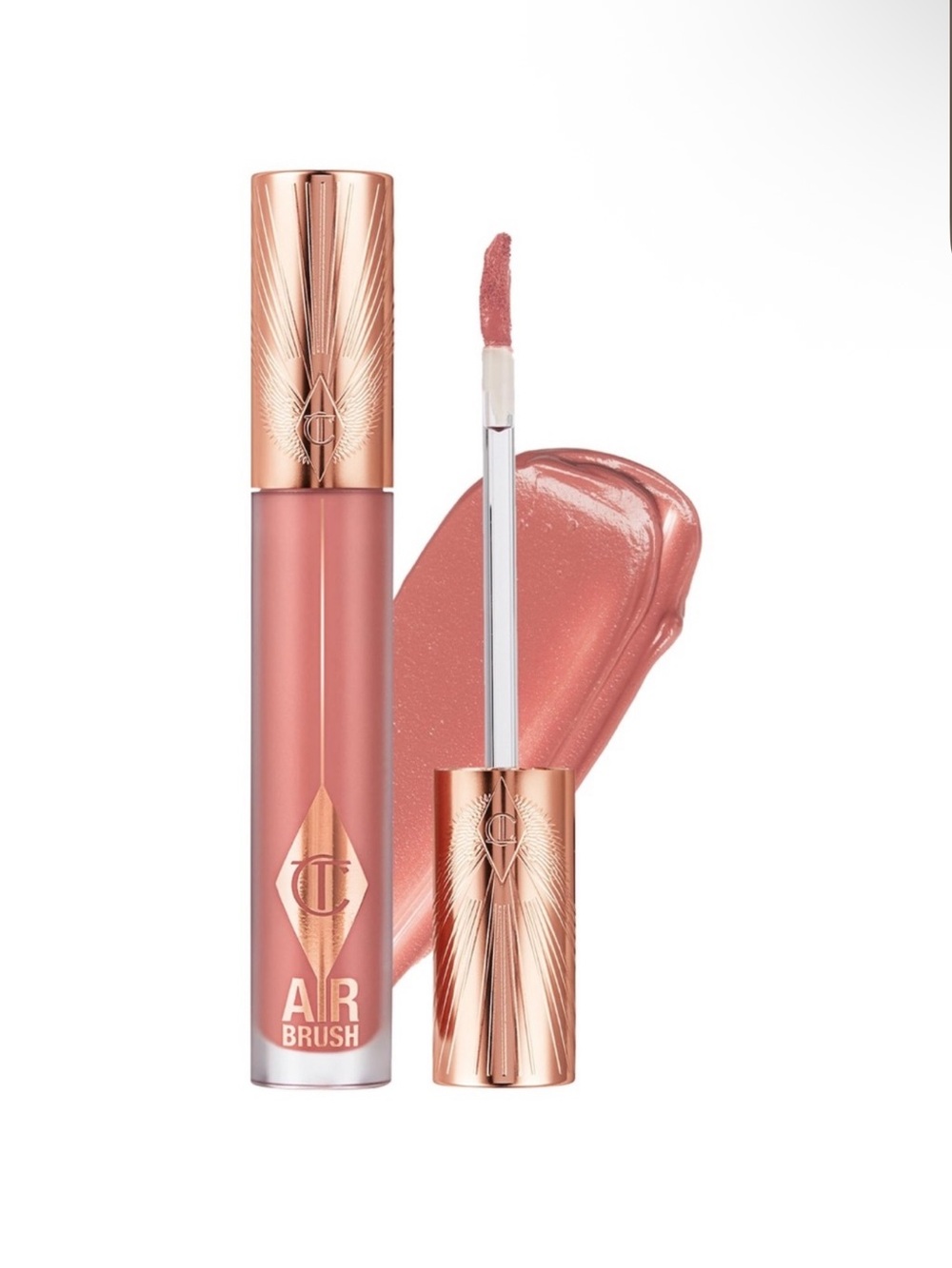 Charlotte Tilbury Airbrush Flawless Lip Blur Liquid Lipstick in Pillow Talk Blur